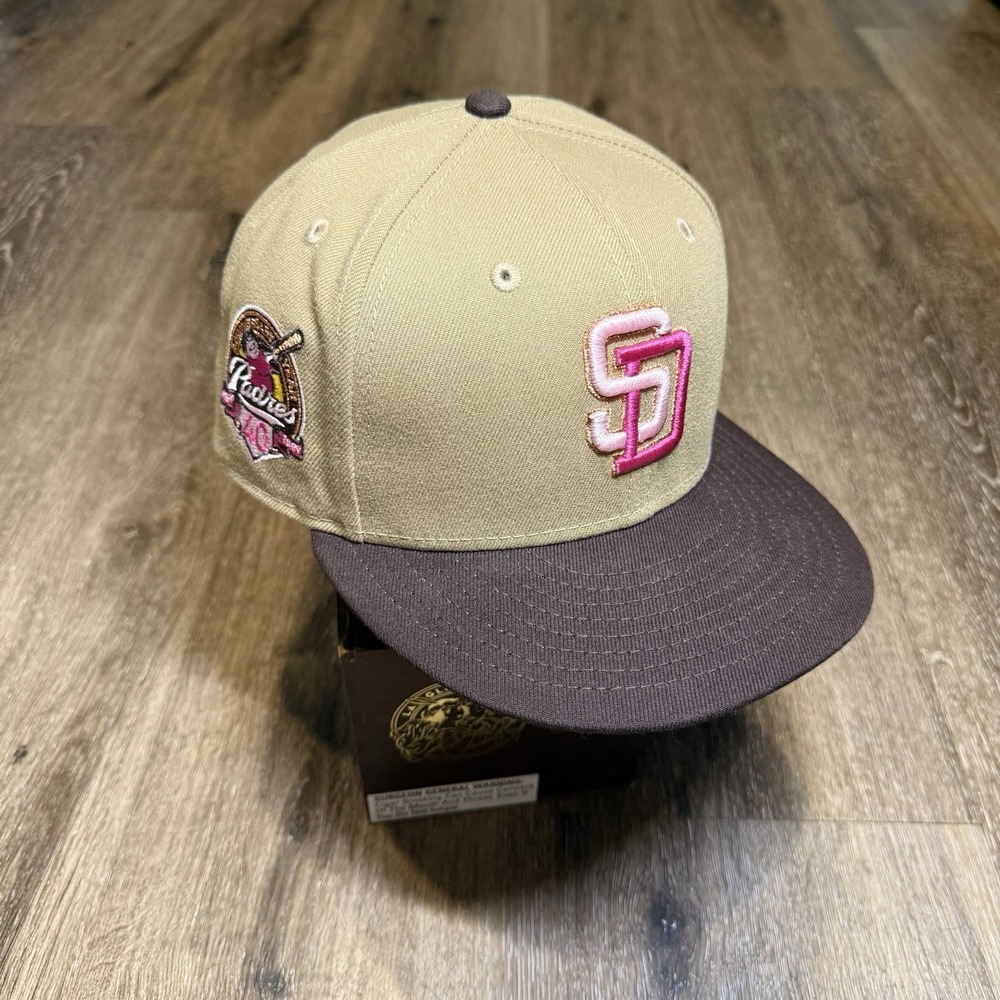 Hat Club San Diego Padres New Era Cap Brown Pink Tan Copper Bronze Side Patch‎